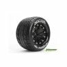 Louise MT-Rocket Banden Set - 2.8" Velgen Zwart - 1/2" Offset - Hex 12mm (electro 2WD: FR, electro 4x4: FR/RR, nitro 2WD RR)