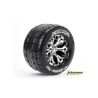 Louise MT-Rocket Banden Set - 2.8" Velgen Chrome - Lager (nitro 2WD: FR)