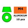 Aluminium Washer voor M4 Socket Head Screws (BD: 10mm) - Groen - 10st