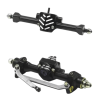 TRC - Aluminum Front/Rear Axle with Brass Kunckles/Steering Link/Gear/Bearing/CVD voor SCX30