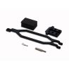 Hold down, battery/ hold down retainer/ battery post/ foam spacer/ angled body clip (TRX-5827X)