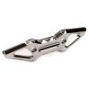 Evolution-6 Billet Machined Alloy Front Bumper, Silver - Traxxas E-Revo