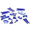 Integy Billet Machined T2 Conversion Kit, Blue - Traxxas Stampede 4x4/Slash 4x4