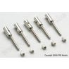 Aluminium kwiklink koppelstuk M2.5 voor carbon staven 4mm (5st)
