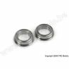 Kogellager Chrome, Metalen dichting , 2X5X2,3 Flanged - MF682ZZ, (2 st)