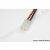 AMP stekker, Man, silicone kabel 16AWG, 10cm
