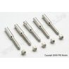 Aluminium kwiklink koppelstuk M2 voor carbon staven 6mm (5st)
