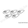 Aerodynamische sluitring voor M5 schroeven (5st)