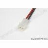 AMP stekker, Vrouw, silicone kabel 16AWG, 10cm