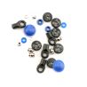 Rebuild kit, gtr shock (x-rings, bump stops, bladders, all pistons, piston nuts, shock rod ends) renews 2 shocks