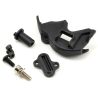 Traxxas - Cover, gear/motor plate access cover/ motor mount hinge post / 3x10mm CS w/split and flat washers (1) / 2.5x4mm CS (2) / 3x8mm BCS (1) (for 550 motors)