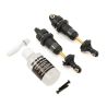 Shocks, GTR long hard-anodized, PTFE-coated bodies with TiN shafts (assembled) (2) (without springs)