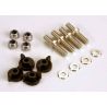 Anchoring pins with locknuts (4)/ plastic thumbscrews for upper deck (4)