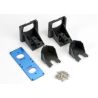 Motor mounting bracket/ gear cover (2)/ motor plate, t6 aluminum (1)/ 3x10 rm (8)/ 3x10cs (4) this part replaces part #1521