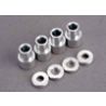 Shock mounting bushings and washers (4) (aluminum for plastic shocks)