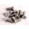 Screws, countersunk machine screw set (aluminum) (8) 4x10mm & (2) 4x6mm