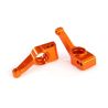 Carriers, stub axle (orange-anodized 6061-T6 aluminium) (rear) (2) (TRX-1952T)