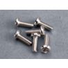 Screws, 3x8mm roundhead machine (6)