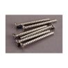 Screws, 3x28mm countersunk self-tapping (6)