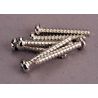 Screws, 3x20mm roundhead self-tapping (6)
