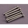 Screws, 3x25mm roundhead self-tapping (6)