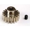 Traxxas 18-t pinion (32-p) (mach. steel)/ set screw