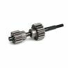 Input shaft/ drive gear assembly, lightweight (18/ 13-tooth top gear) (hard-anodized/teflon-coated 7075 t6 aluminum gears)