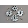 Wheel covers, mercedes style (chrome) (4)/attachment screws (12)