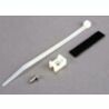 Attachment bracket, plug/ foam tape/tie wrap/ 3x10mm wst screw (old style, replace with 4132)