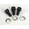 Screws, 2x4mm caphead machine (hex drive) (3) w/lockwashers