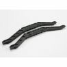 Chassis braces, lower (black) (for long wheelbase chassis) (2)