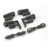 Servo horns, steering, long (2), short (2)/ linkage, steering (3x20mm turnbuckle) (2)/ rod ends (short) (4)/ hollow balls (4)