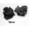 Gearbox halves (front & rear)/ rubber access plug / shift detent ball/ spring/ 4mm gs/ shift shaft seal, glued