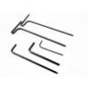 Hex wrenches; 1.5mm, 2mm, 2.5mm, 3mm, 2.5 ball