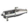 Tuned pipe, resonator, r.o.a.r. legal (dual-chamber, enhances mid to high-rpm power) (for jato, n. rustler, n. 4-tec with trx racing engines)