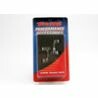 Caster blocks, 25-degree, titanium-anodized 6061-t6 aluminum (left & right)
