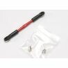Turnbuckle, aluminum (red-anodized), camber link, 58mm (1) (assembled with rod ends and hollow balls) (see part 5539x for complete set of jato aluminum turnbuckles)