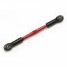 Turnbuckle, aluminum (red-anodized), front toe link, 61mm (1) (assembled with rod ends and hollow balls) (see part 5539x for complete set of jato aluminum turnbuckles)