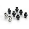 Hollow ball connectors (6-black, 2-silver)