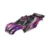 Body, Rustler 4X4 VXL, pink/ window, grill, lights decal sheet (TRX-6717P)