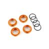 Spring retainer (adjuster), orange-anodized aluminum, GT-Maxx® shocks (4) (TRX-8968A)