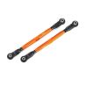 Toe links, front (TUBES Orange-anodized, 6061-T6 aluminum) (2) (TRX-8997A)