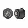 Traxxas Wheels, Weld Satin Black Chrome (rear) (2) (TRX-9473A)