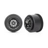 Traxxas Wheels, Weld Black Chrome (rear) (2) (TRX-9473X)