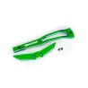 Traxxas - Chassis brace, front, 6061-T6 aluminum (green-anodized/ 2.5x6mm CCS (with threadlock) (2) (TRX-10221-GRN)