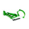 Traxxas - Motor mounts (front & rear) (green-anodized 6061-T6 aluminum)/ 3x10mm CCS (with threadlock) (4)/ 4x12mm BCS (with threadlock) (2) (for use with #3483 motor) (TRX-10262-GRN)