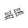Traxxas - Suspension arms, front (upper left (1)/ upper right (1)/ lower left (1)/ lower right (1)) (black) (TRX-10725-BLK)