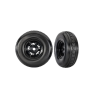 Traxxas - 3.2" Funco Black Front Wheels & Arrow Tires (2) (TRX-10972)
