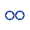 Traxxas - Beadlock rings, front, blue (3.5") (2) (TRX-10976-BLUE)