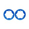 Traxxas - Beadlock rings, rear, blue (3.9") (2) (TRX-10977-BLUE)